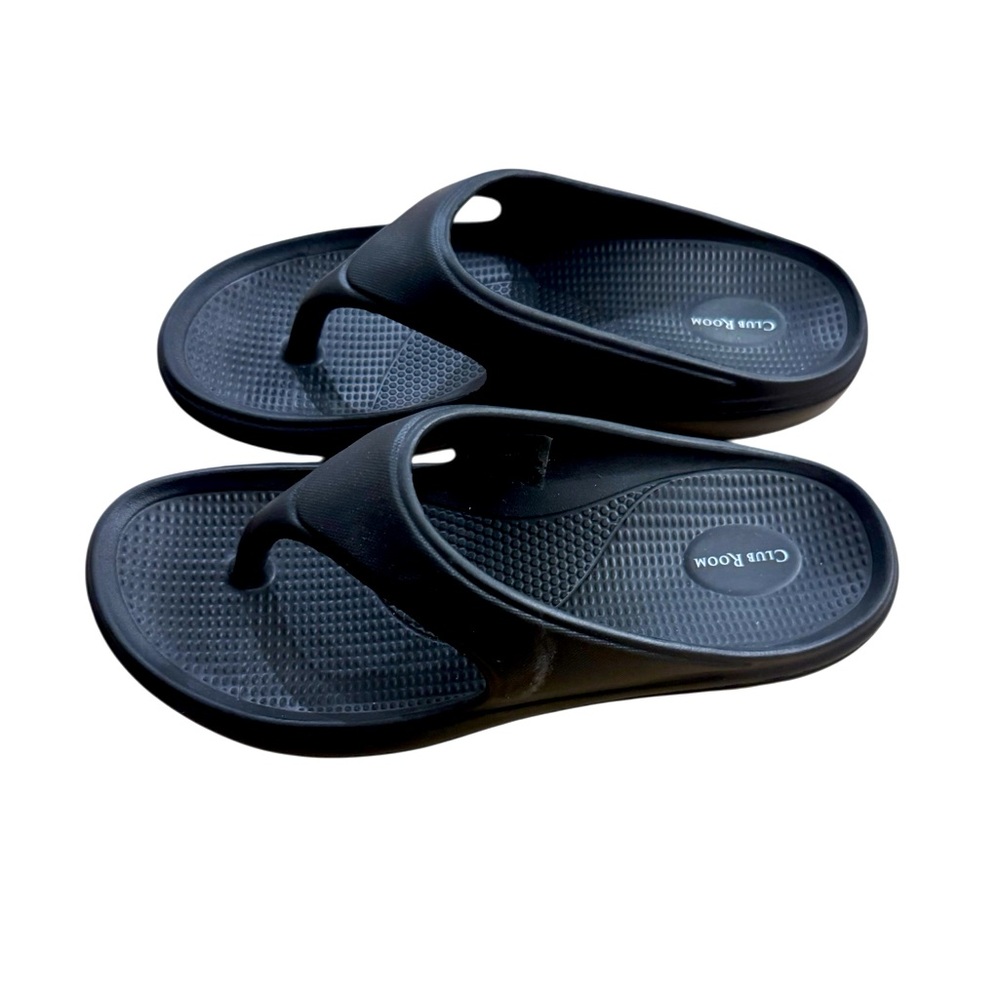 Club Room Men's Black Sandals Size 10 Like New Condition Summer